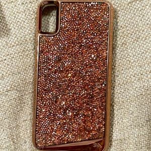 Rose gold Swarovski crystal DS max case